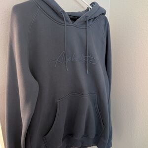 Alphalete Unisex Charcoal Blue Hoodie